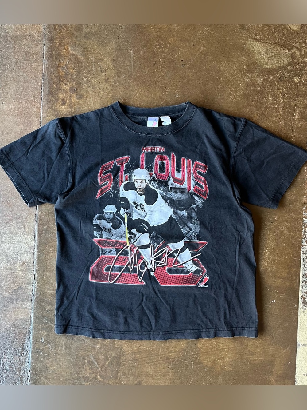 SOGO Vintage NHLPA Martin St. Louis Black Tampa Bay Lightning Youth Large YL